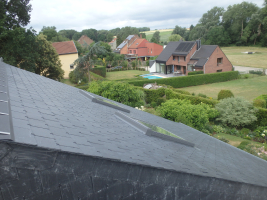 Natuurleien dak met velux dakraam